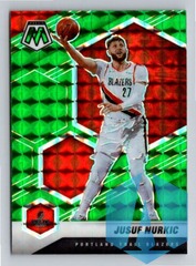 Jusuf Nurkic 2020-21 Panini Mosaic Green Prizm #96